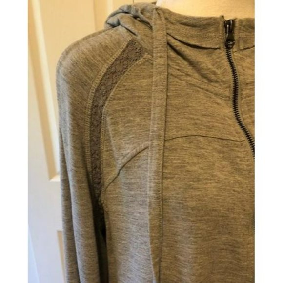 CITY LIGHTS Gray Thumb Hole Hoodie Size XL - Picture 3 of 7